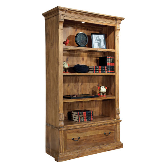 Wellington Natural Finish Adjustable Wood Bookcase