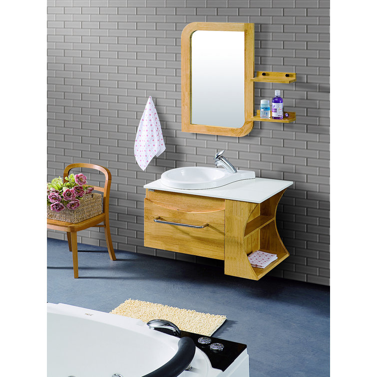Premium Dark Gray Polished Glass Subway Wall Tile