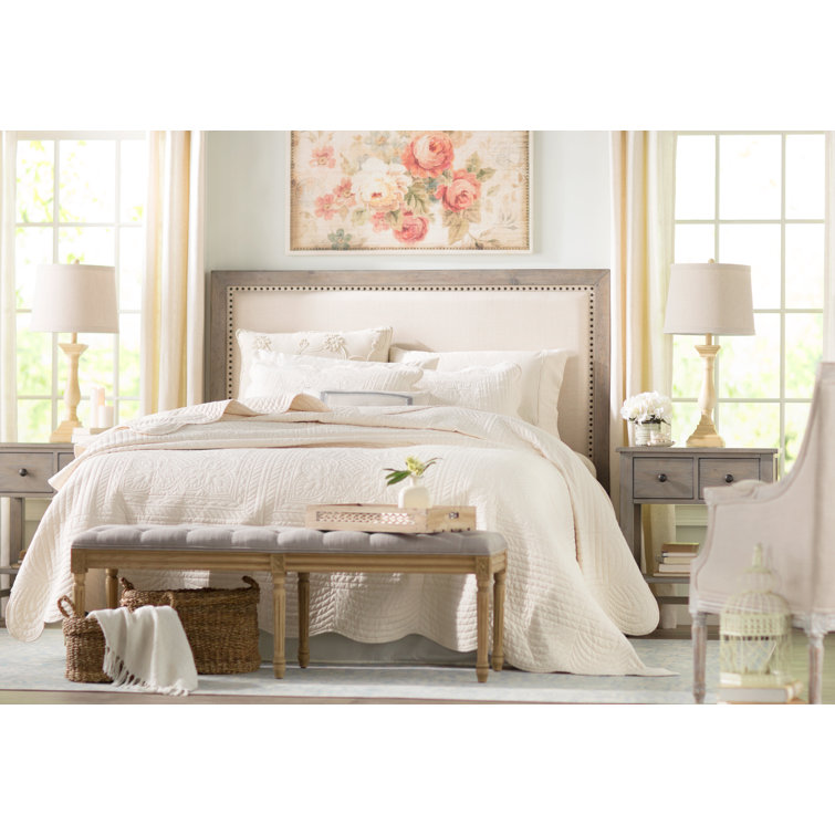 Transitional Pine 2-Drawer Nightstand in Natural Gray