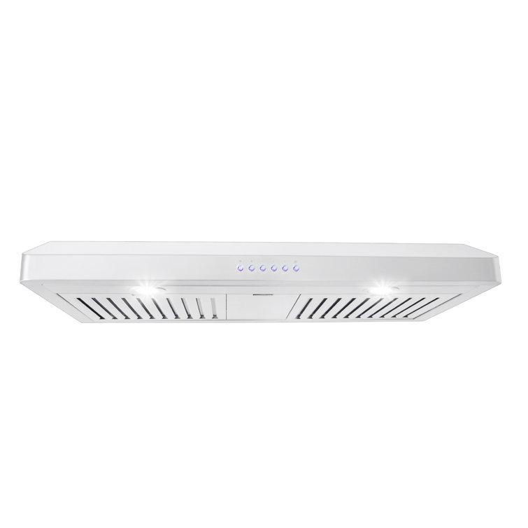 36-Inch Stainless Steel Under Cabinet Range Hood with LED Lights