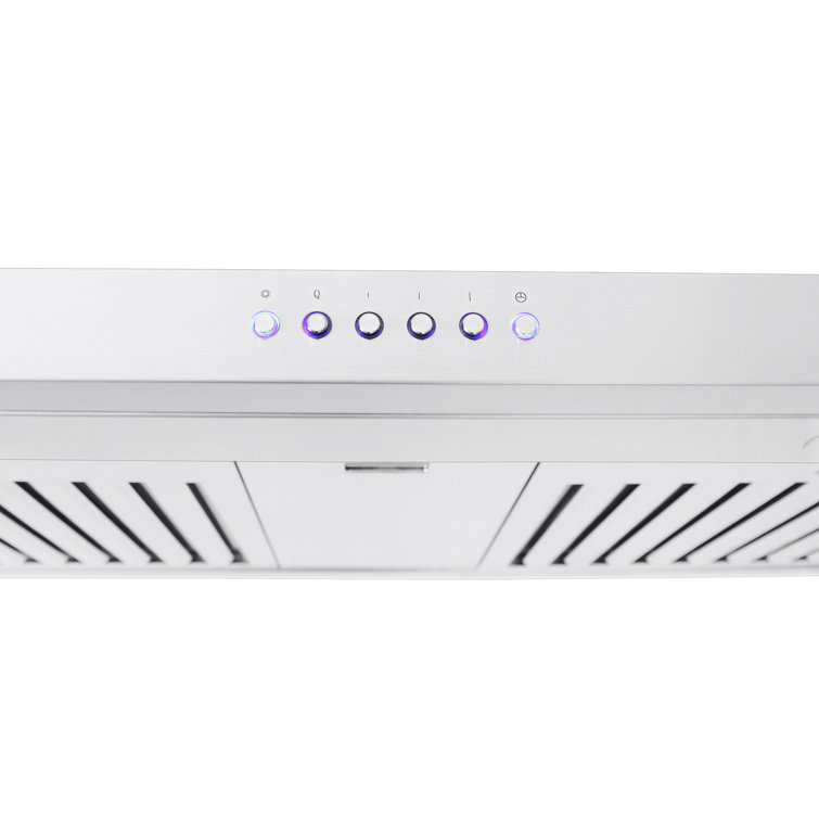 36-Inch Stainless Steel Under Cabinet Range Hood with LED Lights
