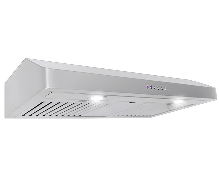 36-Inch Stainless Steel Under Cabinet Range Hood with LED Lights