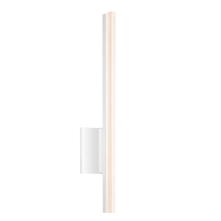 Satin White Outdoor Dimmable LED Wall Sconce