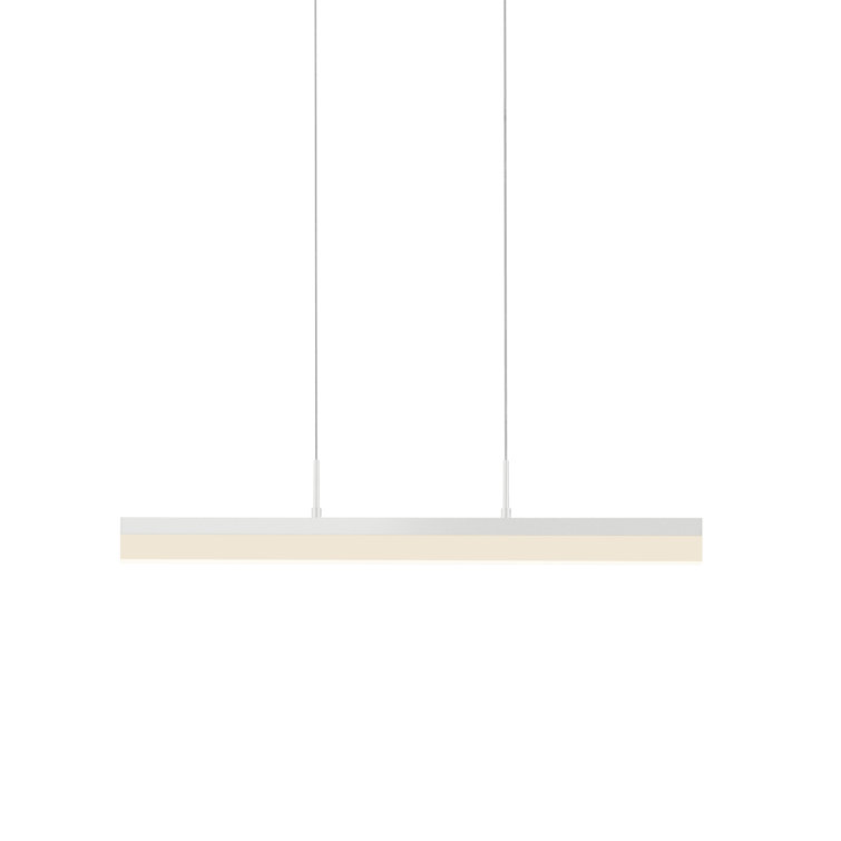 Stiletto Slim LED Kitchen Island Pendant in Satin White