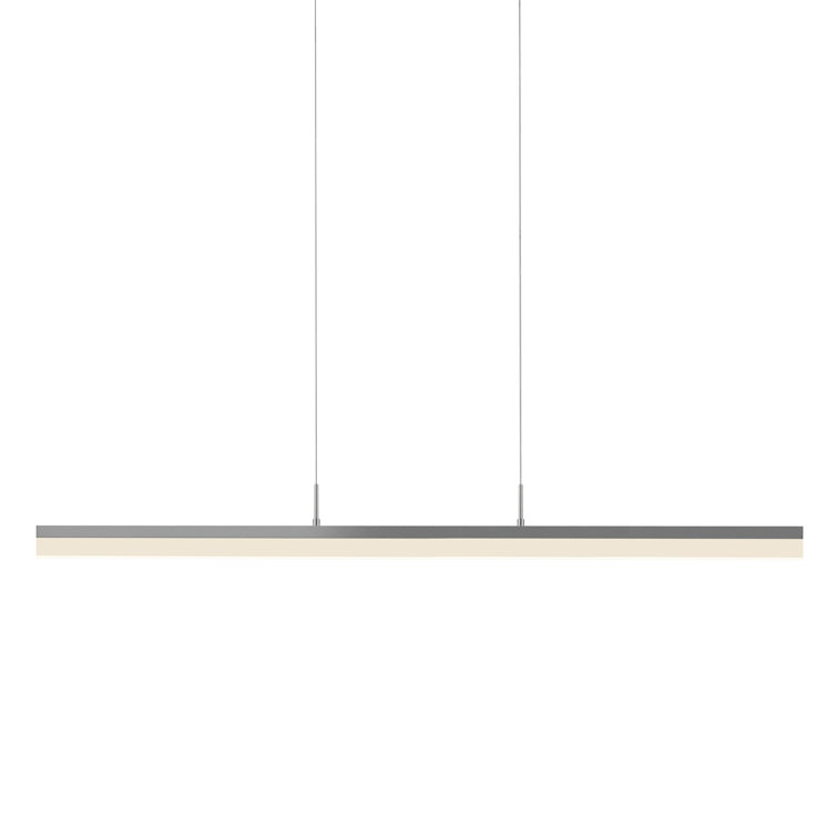 Stiletto Slim Aluminum LED Kitchen Island Light in Bright Satin