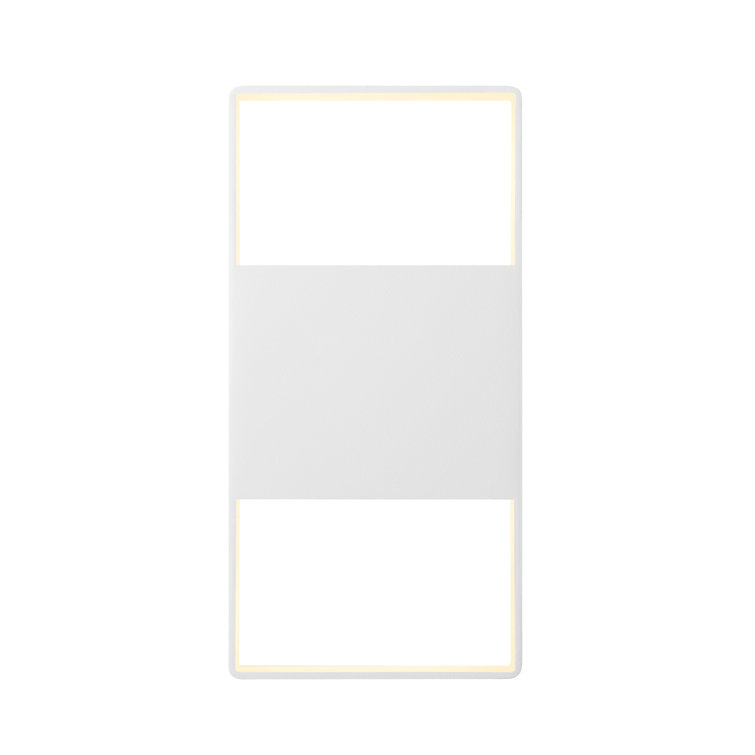 Light Frames 14'' Bronze and White LED Wall Sconce