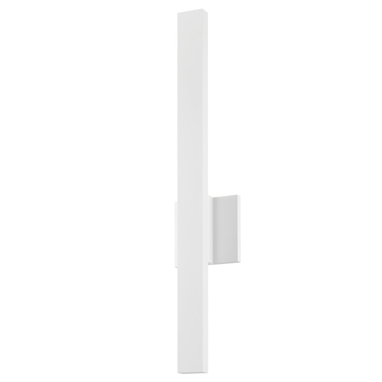 Textured White 24" Dimmable LED Wall Sconce