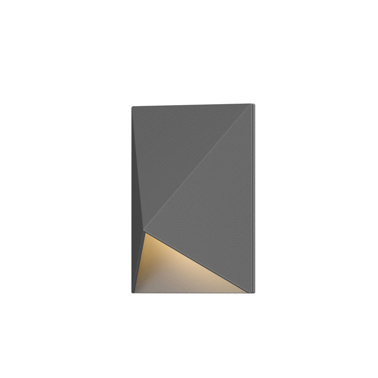 Triform Compact Bronze 4.5" LED Outdoor Wall Sconce