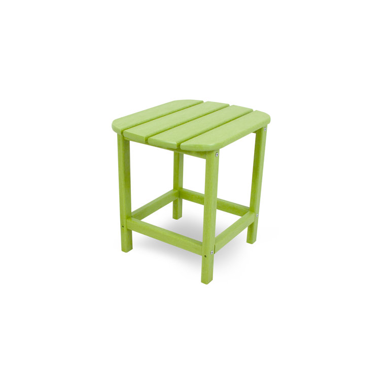 Long Island 18" Lime Green Polywood Side Table