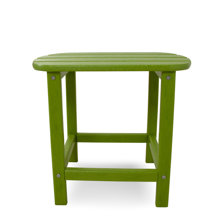 Long Island 18" Lime Green Polywood Side Table