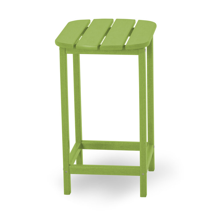 Long Island 18" Lime Green Polywood Side Table