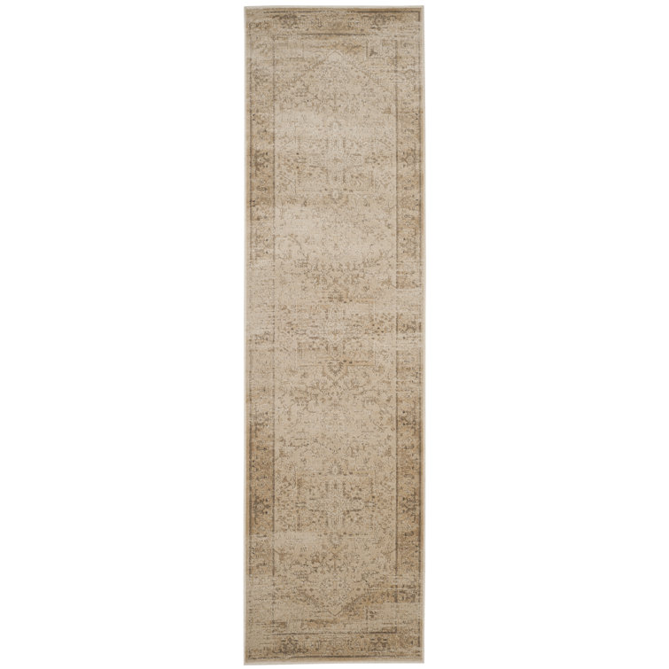 Vintage Gray Viscose Runner Rug 2'2" x 8'