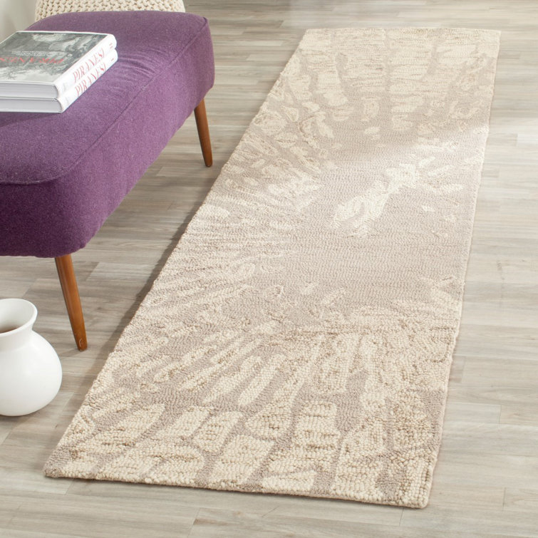 Winter Taupe Hand-Tufted Wool Runner Rug