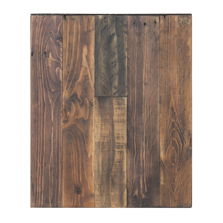 Large Light Brown Recycled Pine Wood Dining Bench