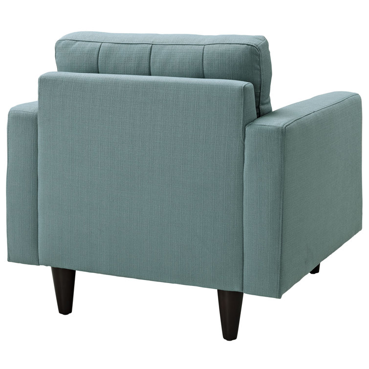 Empress Laguna Mid-Century Tufted Fabric Accent Chair