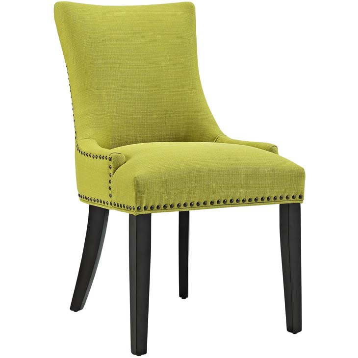 Wheatgrass Upholstered Parsons Side Chair with Wood Legs