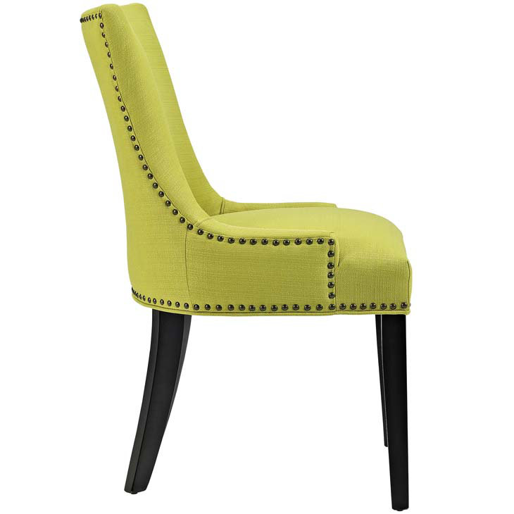 Wheatgrass Upholstered Parsons Side Chair with Wood Legs
