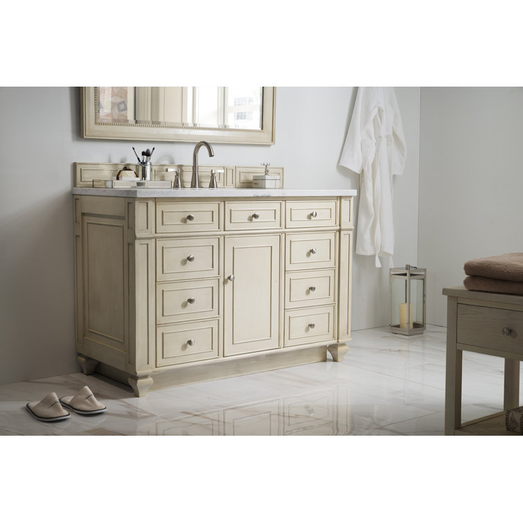 Saddle Brown 48" Single Vanity with Veneer Finish