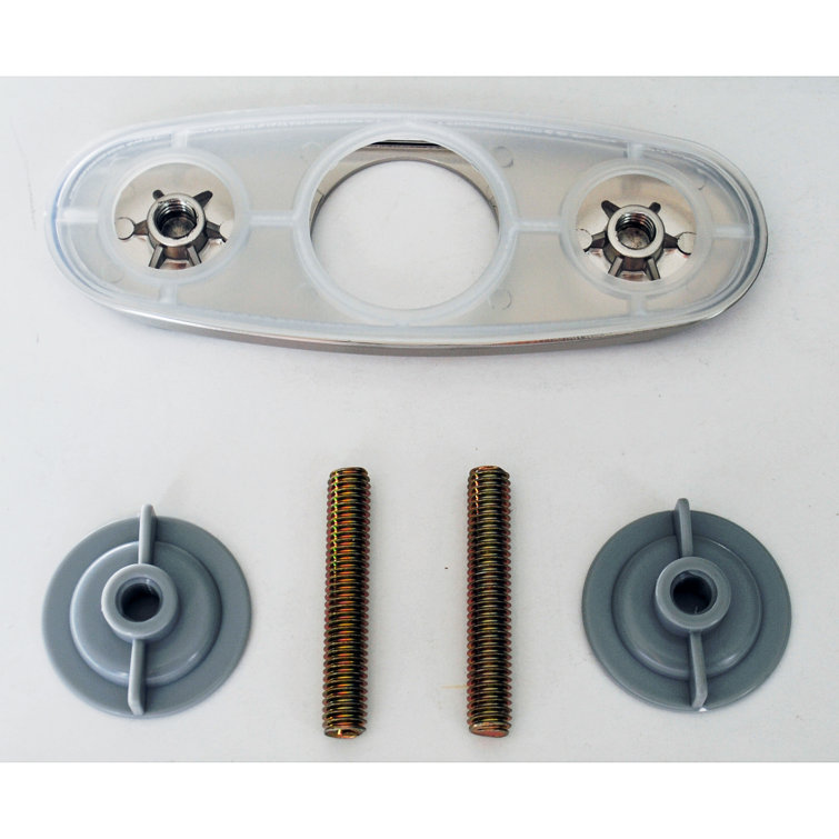 Chrome Bathroom Sink Faucet Hole Cover Deck Plate