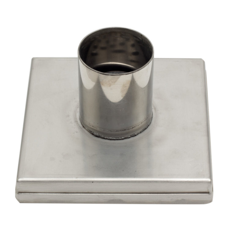 5.25'' Square Brushed Stainless Steel Shower Drain