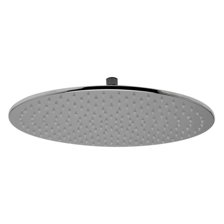 Polished Chrome LED Rain Shower Head with Temperature Control