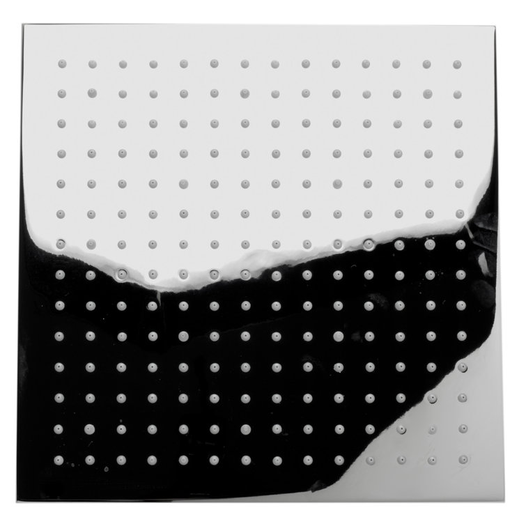 Polished Chrome 12" Square LED Rain Shower Head
