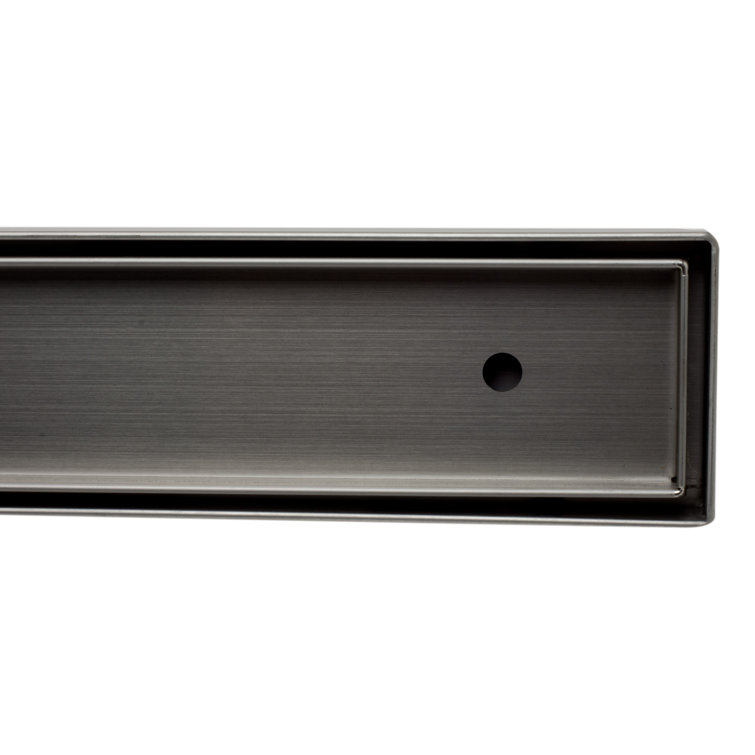 24" Stainless Steel Linear Shower Drain without Cover