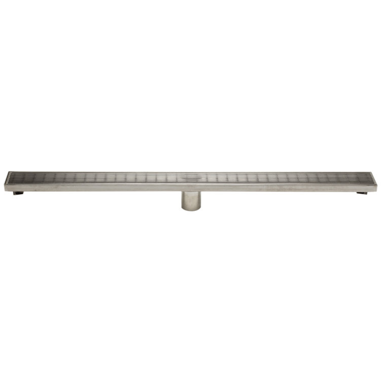 36'' Stainless Steel Linear Shower Drain with Groove Lines
