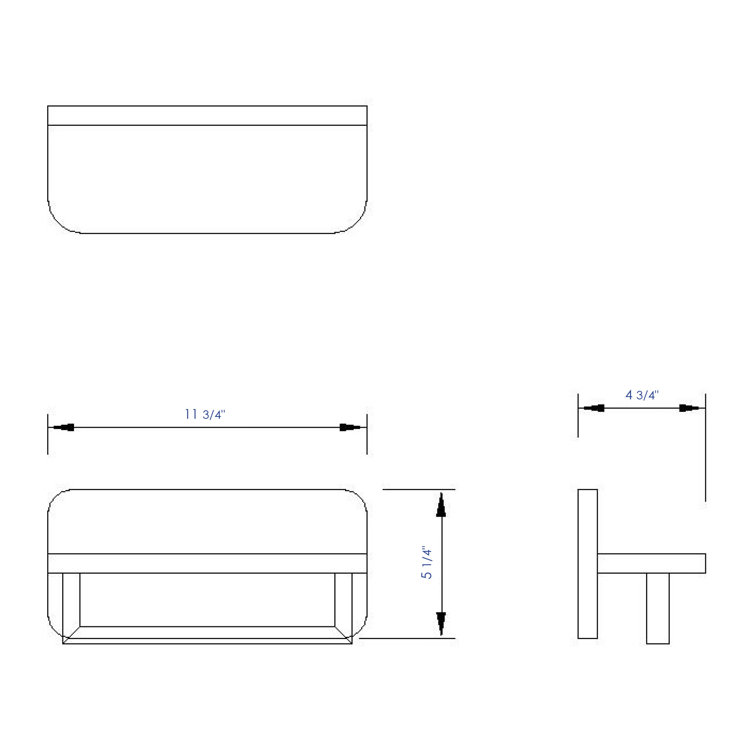 Natural Wood Wall Shelf with Chrome Towel Bar