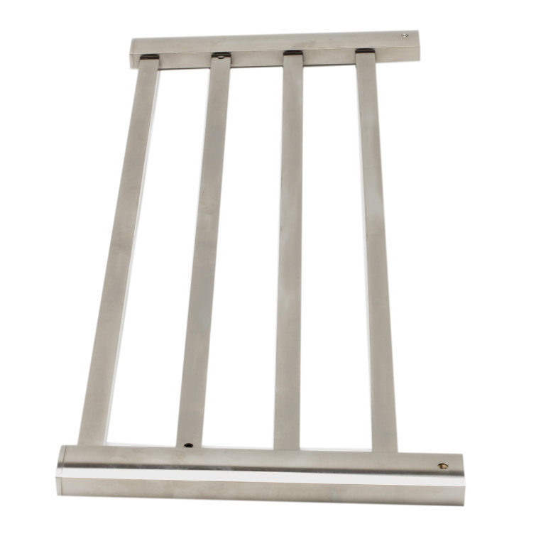 Brushed Nickel Wall Mounted Towel Rack with Shelf