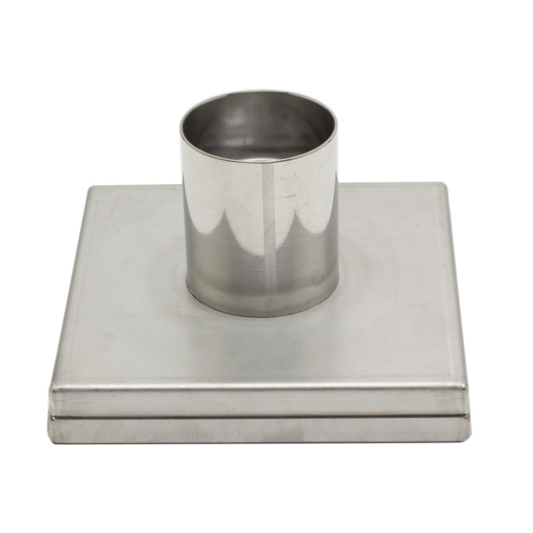 5.25'' Square Stainless Steel Shower Drain with Groove Lines