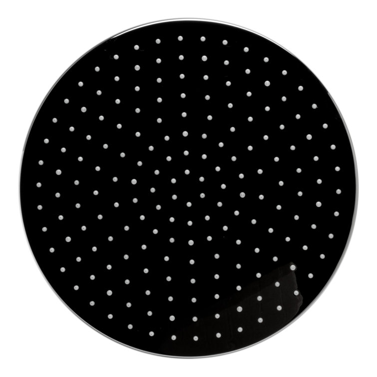 Polished Chrome LED Rain Shower Head with Temperature Control