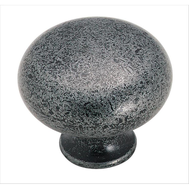 Wrought Iron 1-5/16" Diameter Mushroom Cabinet Knob