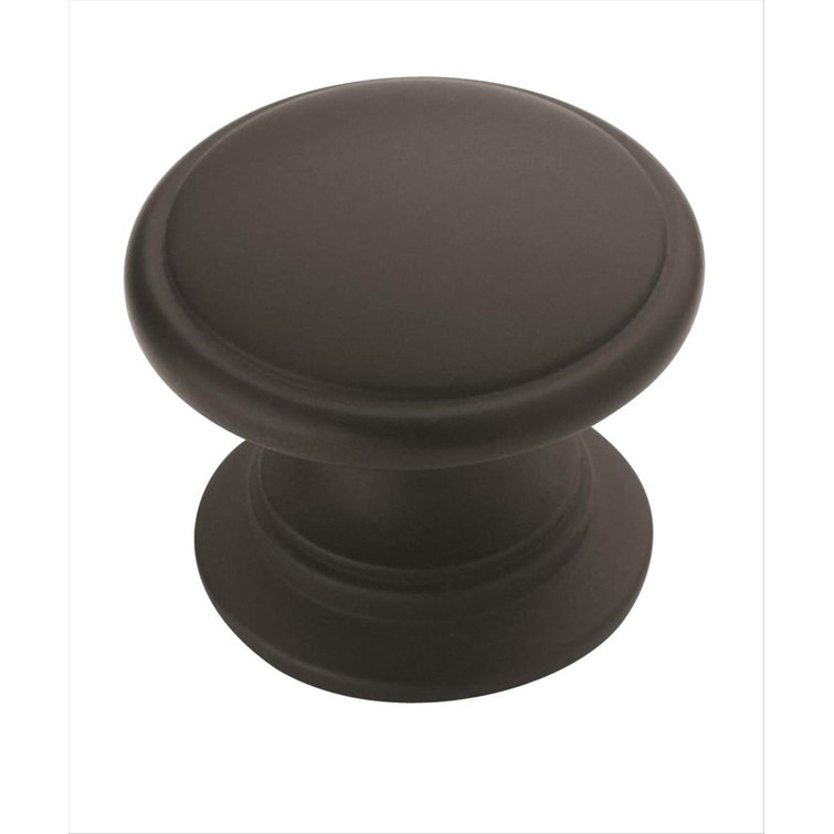 Ravino 1-1/4 Inch Matte Black Round Cabinet Knob