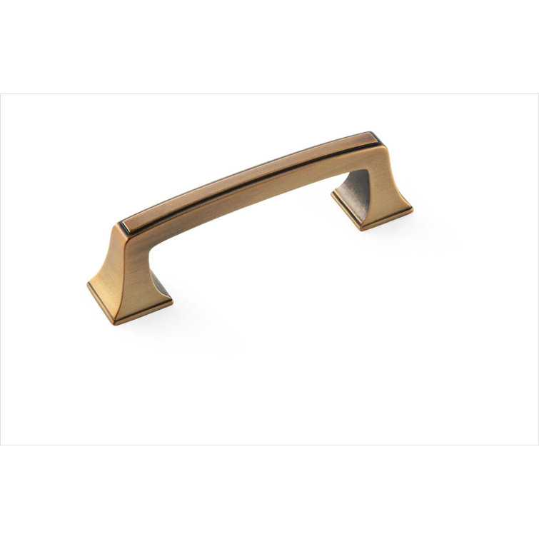 Gilded Bronze 5'' Bar Pull with Mounting Hardware
