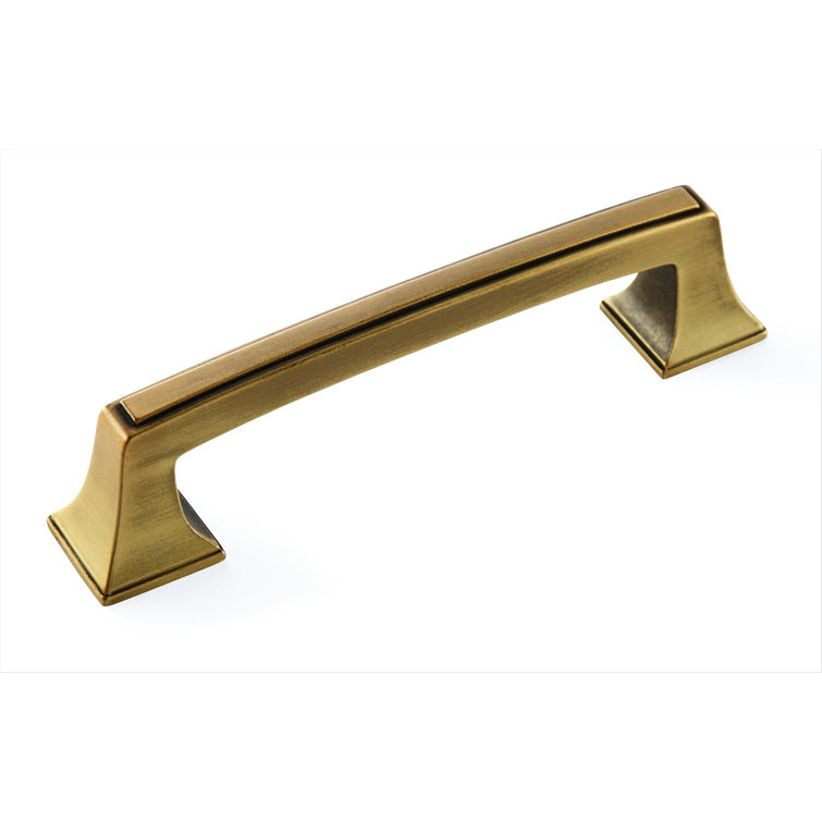 Gilded Bronze 5'' Bar Pull with Mounting Hardware