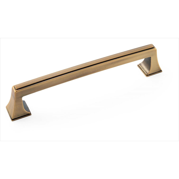 Gilded Bronze 5'' Bar Pull with Mounting Hardware