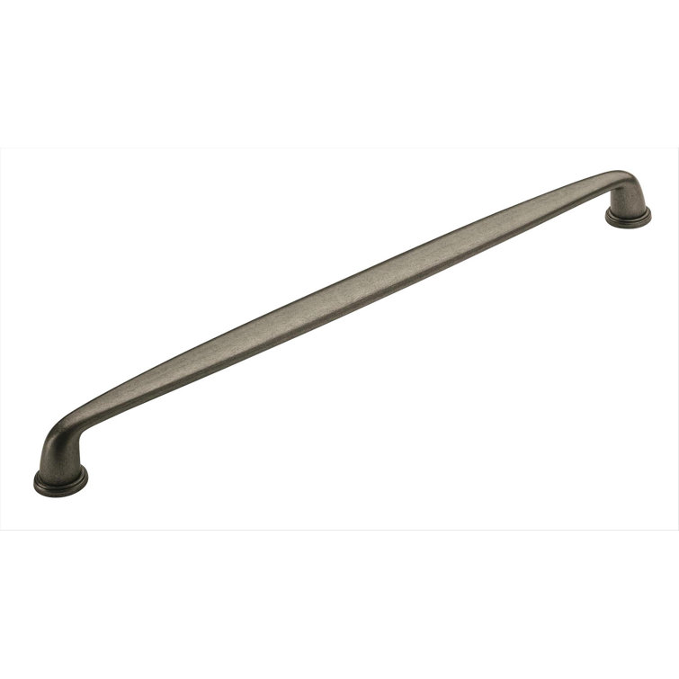 Weathered Nickel 12" Rustic Industrial Appliance Pull
