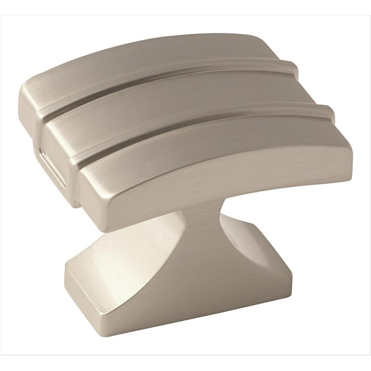 Satin Nickel Modern Rectangle Cabinet Knob