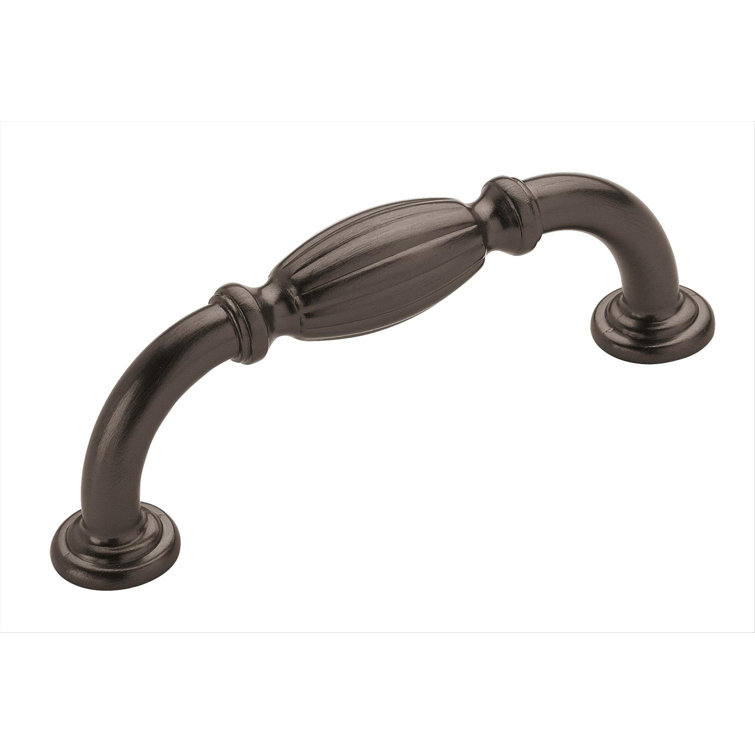 Satin Nickel Traditional Cabinet Pull with Mounting Hardware