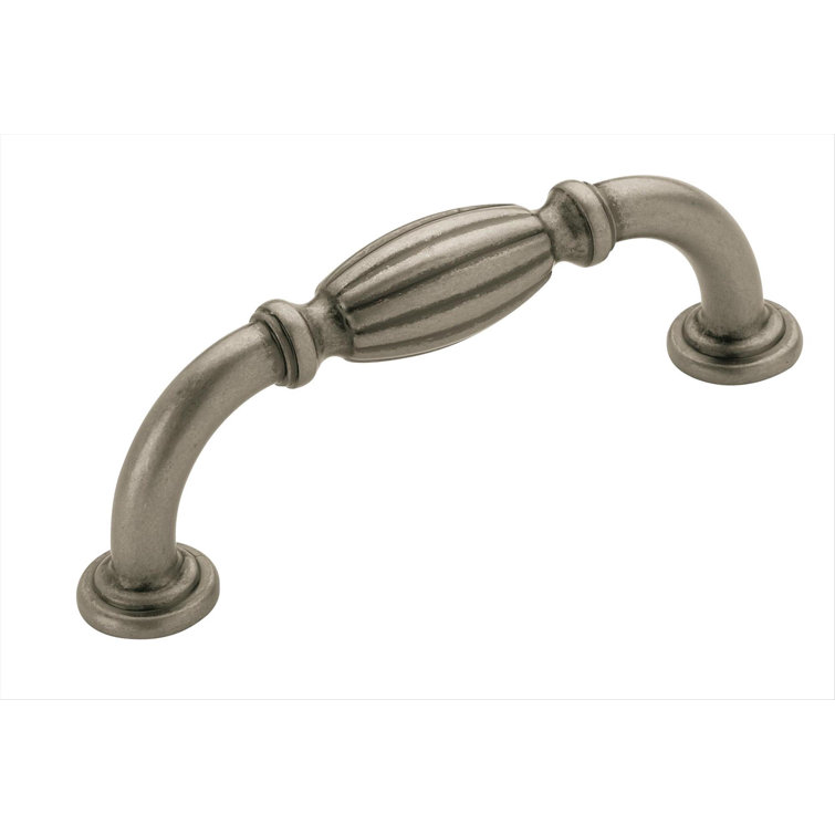 Weathered Nickel Traditional Cabinet Pull with Mounting Hardware