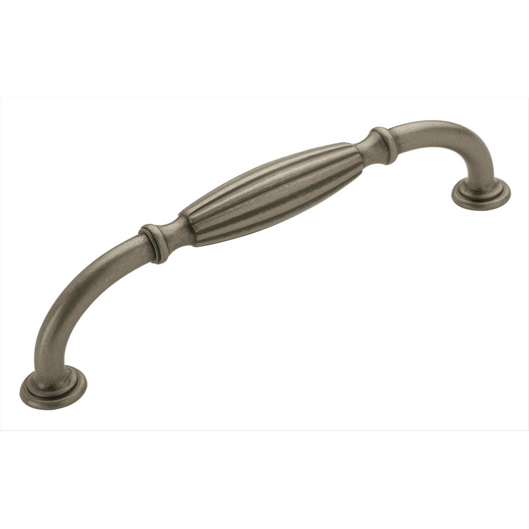 Weathered Nickel Traditional Cabinet Pull with Mounting Hardware