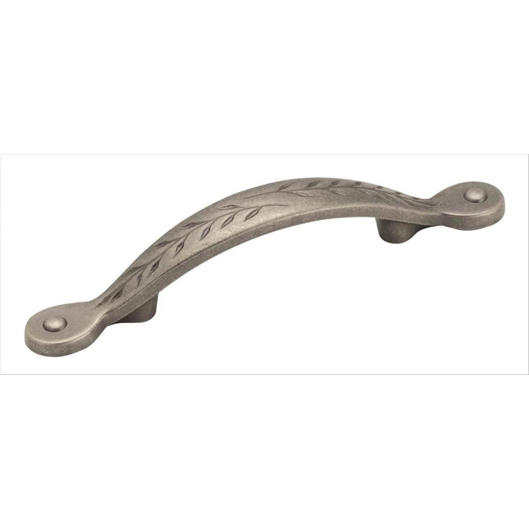 Weathered Nickel Cabinet Pull with Mounting Hardware