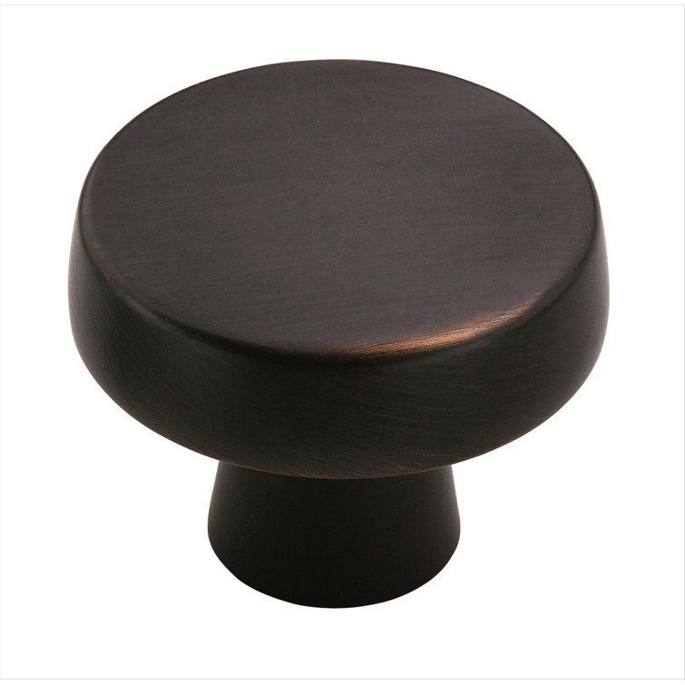 Oil Rubbed Bronze Round Cabinet Knob with Mounting Hardware