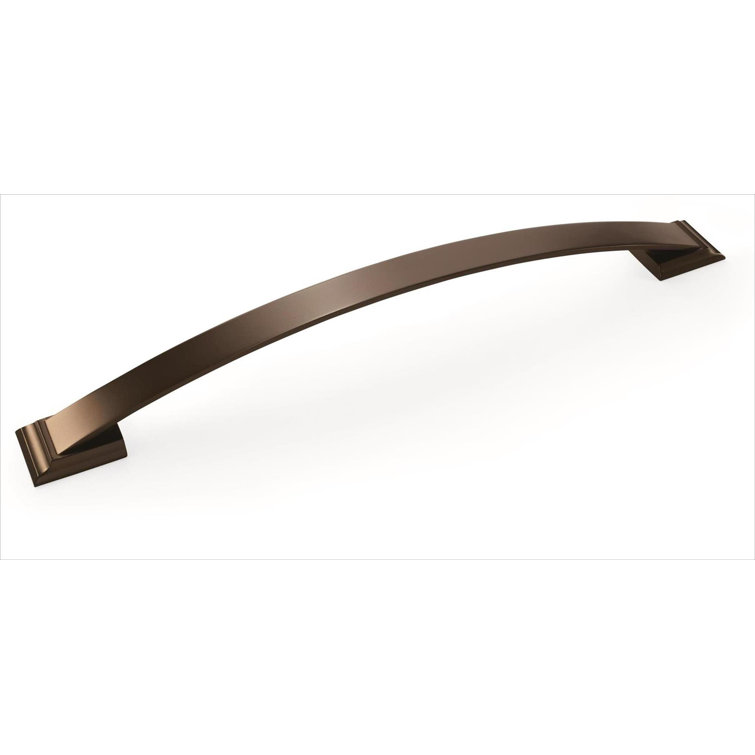 Polished Nickel Modern Appliance Pull with Mounting Hardware