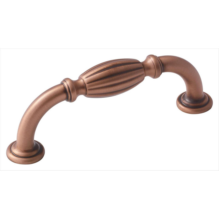 Weathered Nickel Traditional Cabinet Pull with Mounting Hardware