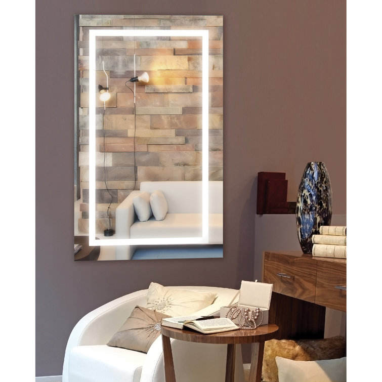 Adele 24"x40" Multicolor LED Rectangular Bathroom Mirror