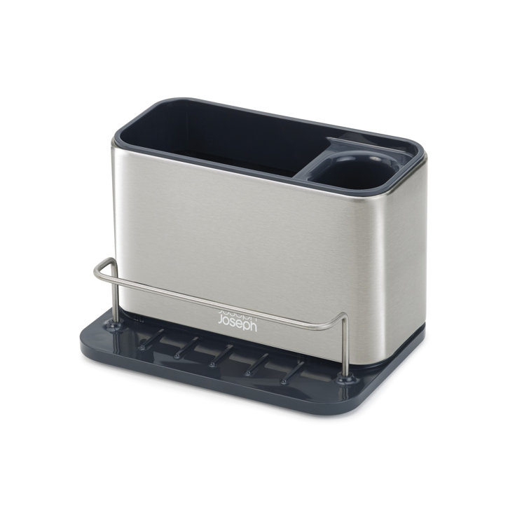 Brushed Stainless Steel Rectangular Sink Tidy