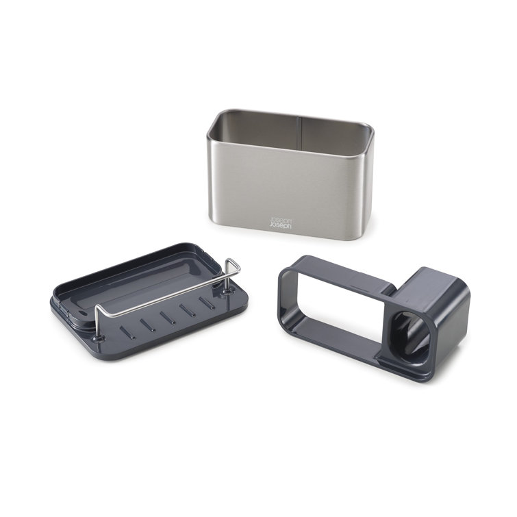 Brushed Stainless Steel Rectangular Sink Tidy