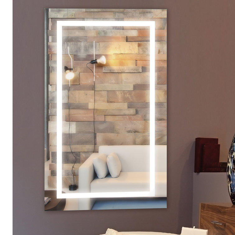 Adele 24"x40" Multicolor LED Rectangular Bathroom Mirror